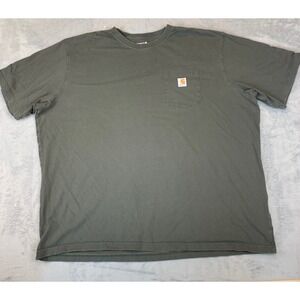 Carhartt Men's Workwear Pocket T-shirt - Navy, 3XL (K87)